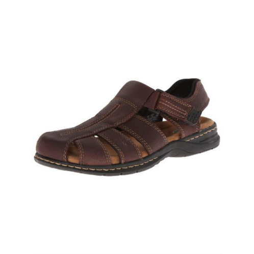 Dr. Scholl gaston mens leather casual fisherman sandals