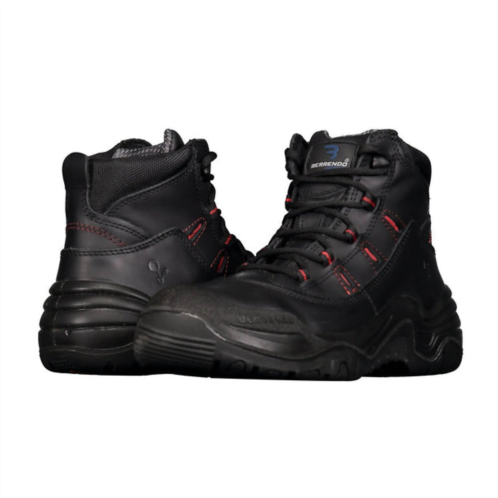 Berrendo mens steel toe work boots 6” in black