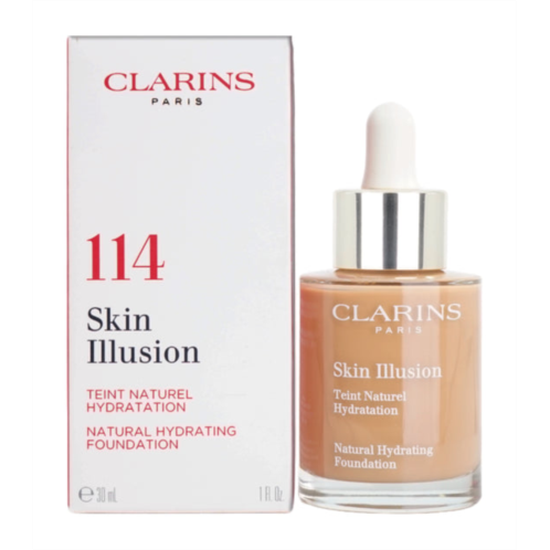 Clarins skin illusion natural hydrating foundation 114 cappuccino 1 oz