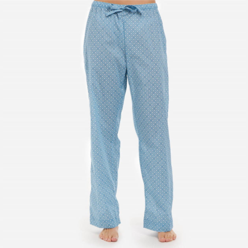 Derek Rose ledbury geometric print lounge pant in blue