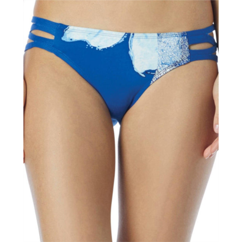 Carmen Marc Valvo hipster bikini bottom in cmv gilded garden navy