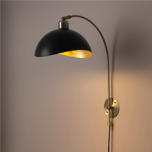 Nova of California luna bella sconce weathered brass & black