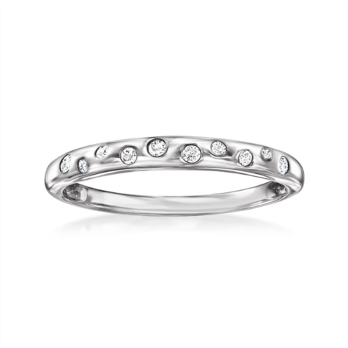 RS Pure by ross-simons diamond dotted ring in sterling silver