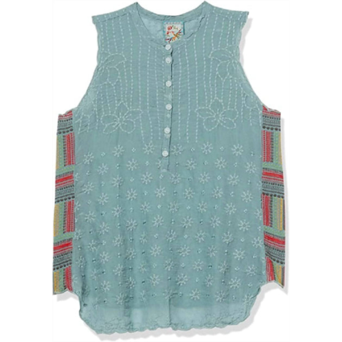 Johnny Was womens turia tank in sky blue