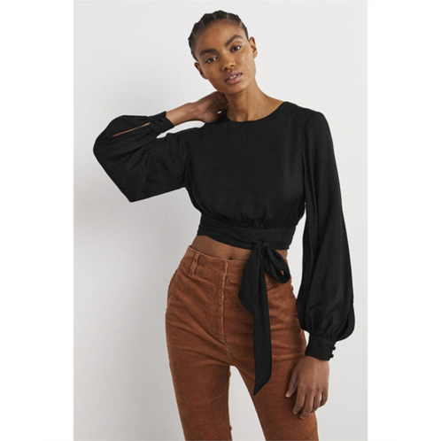 Boden long sleeve crop top