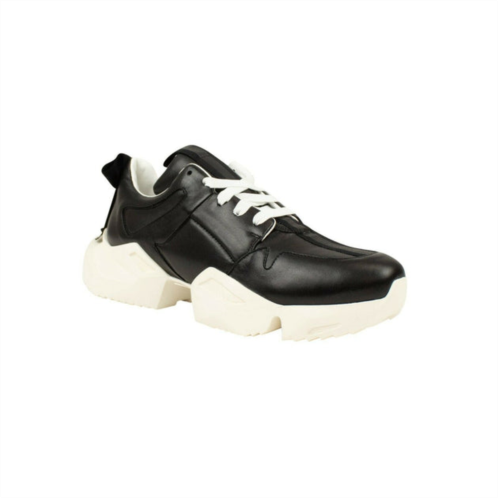 Unravel Project leather low top sneaker shoes - black