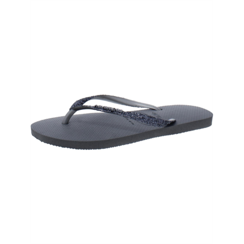 Havaianas slim glitter ii slip on flat flip-flops