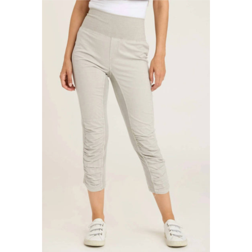 XCVI high waist jetter pants in whitecap pigment