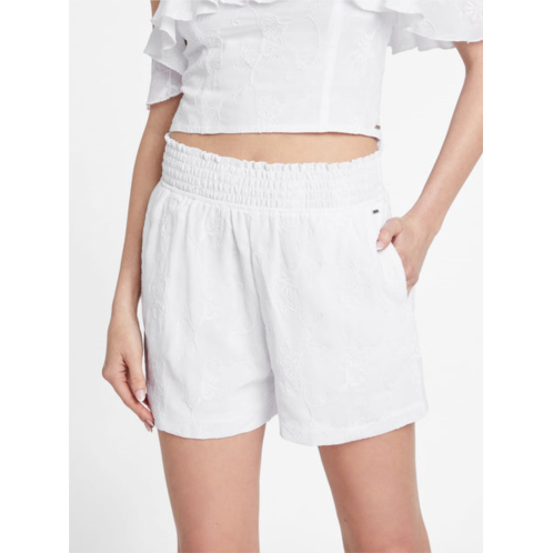 Guess Factory allegra embroidered shorts