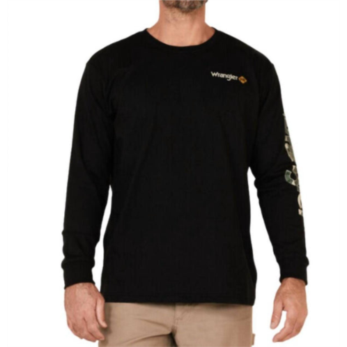 Wrangler mens fire resistant t-shirt in black