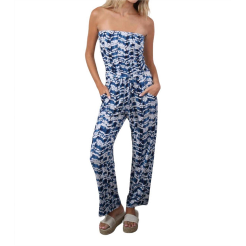 Veronica M shirred tube jumpsuit in lira