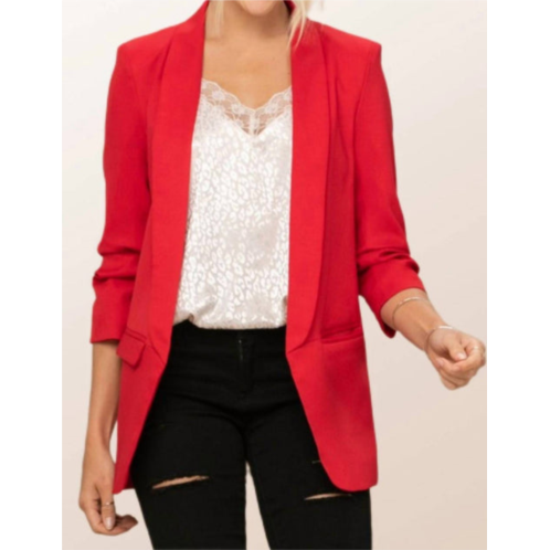 Oddi open front collared blazer