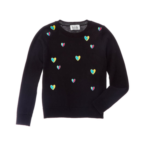 Autumn Cashmere embroidered heart sweater