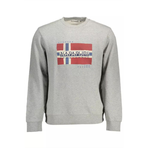 Napapijri chic cotton sweatshirt with iconic mens print