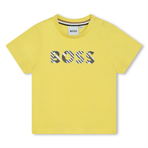 BOSS yellow logo t-shirt