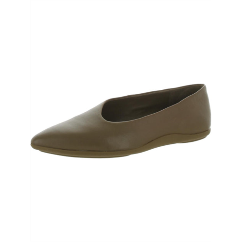 Vince lex womens leather pointed toe ballet flats