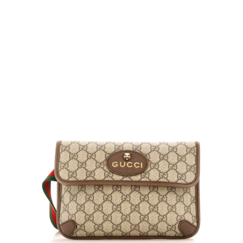 Gucci neo vintage flap belt bag gg coated canvas