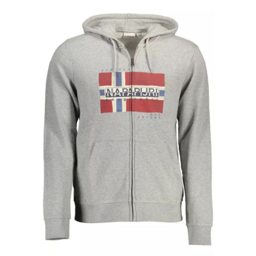 Napapijri chic hooded sweatshirt with zip mens pocket