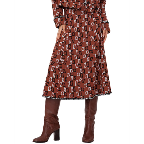 Diane von Furstenberg aphrodite wool-blend skirt