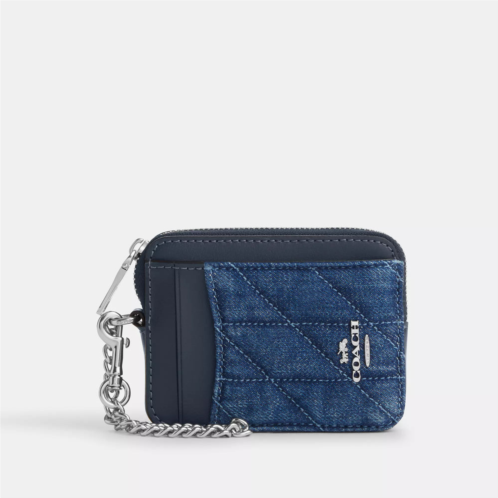 Coach Outlet zip card case with quilting