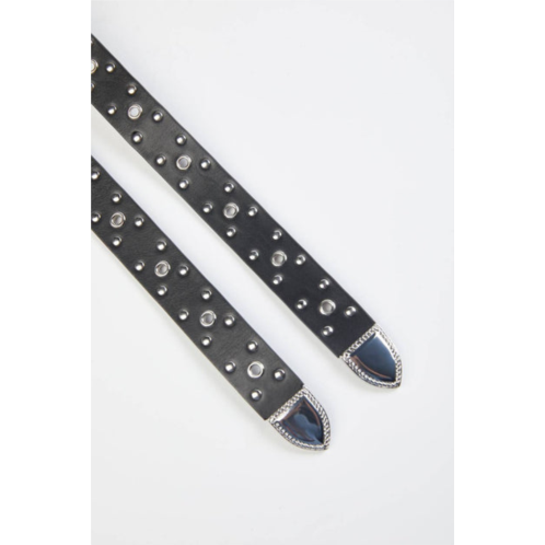 THE KOOPLES double wrap belt in black