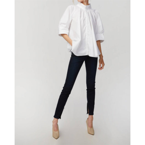 WE WORE WHAT high rise skinny ankle zip jeans in mercer