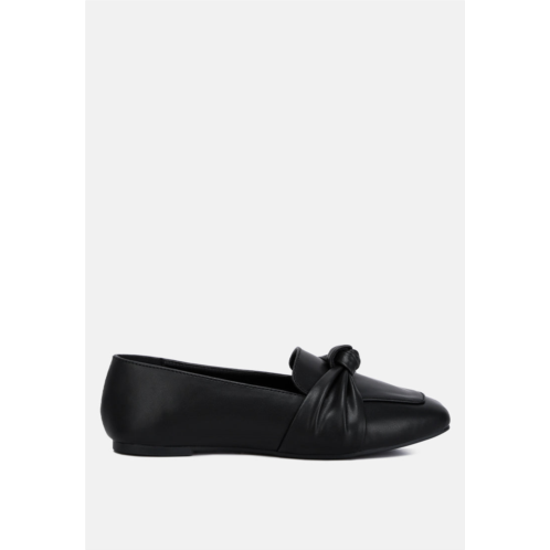 London Rag denali recycled faux leather flat loafers