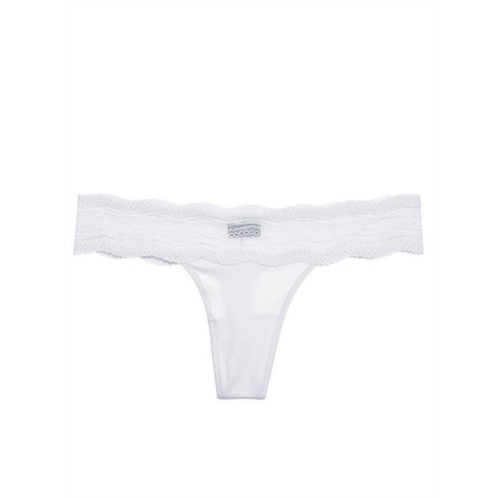 Cosabella womens dolce thong panty in white