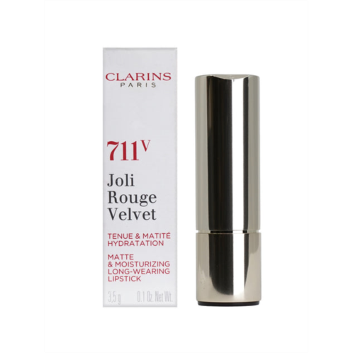 Clarins joli rouge velvet 711v papaya longwear matte lipstick 0.1 oz