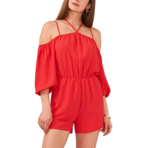 1.State womens strappy cold shoulder romper