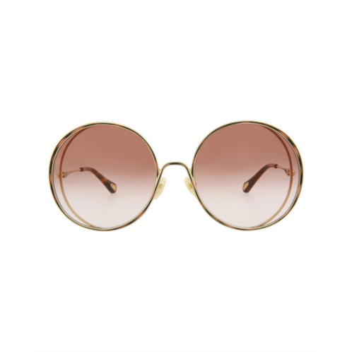 Chloe round-frame metal sunglasses