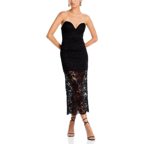 Bardot artemis womens lace strapless midi dress