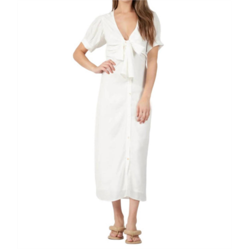 LUCCA grecian dress in white