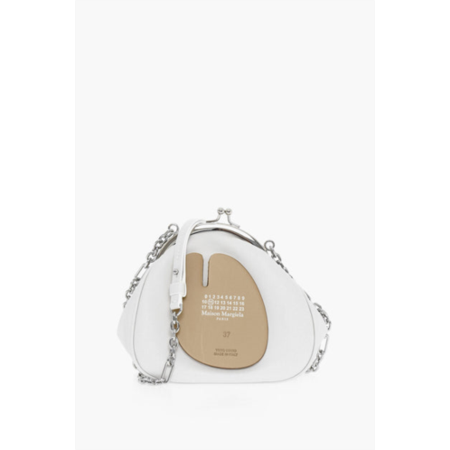 Maison Margiela mm11 leather mini crossbody bag with silver chain