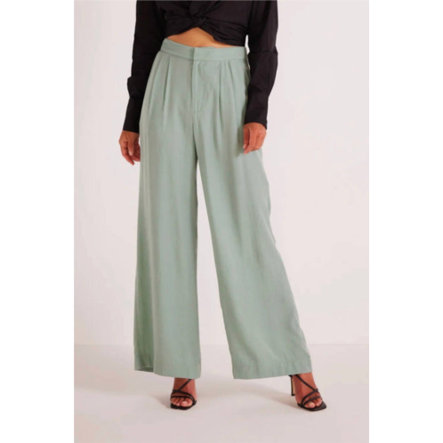 MINKPINK eva wide leg pant in mint