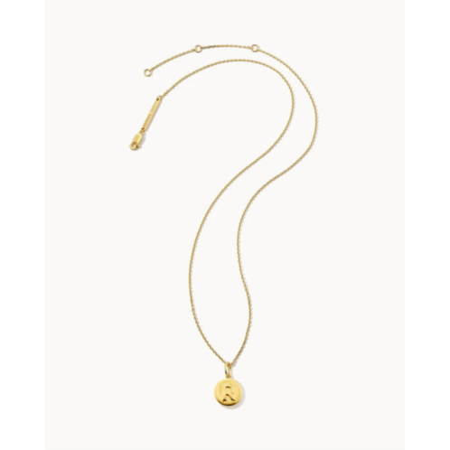 Kendra Scott womens letter r coin pendant necklace in gold