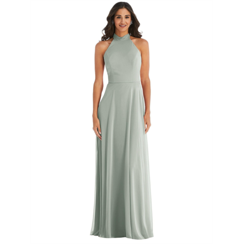 After Six high neck halter backless maxi dress