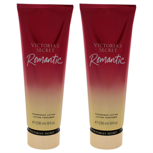 Victorias Secret romantic fragrance lotion by for women - 8 oz body lotion - pack of 2