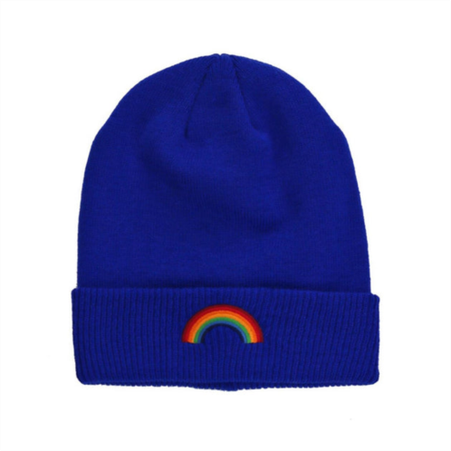 AVIATOR NATION rainbow beanie in royal