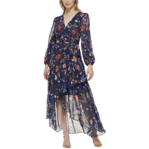 Eliza J printed chiffon midi dress