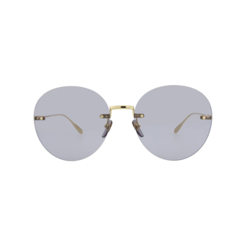 Gucci round-frame metal sunglasses