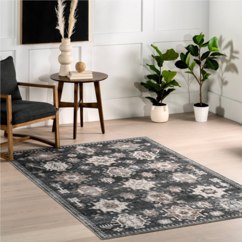 NuLOOM krystin machine washable distressed area rug