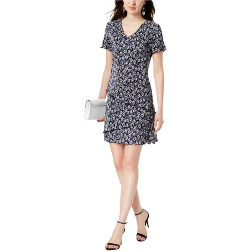 Connected Apparel plus womens pleated knee-length shift dress