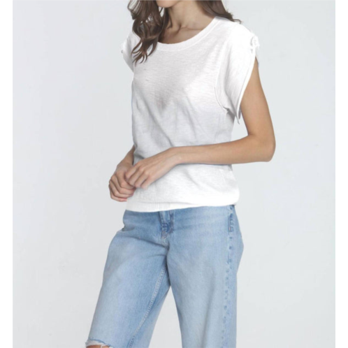 LABEL+thread darya tie tee in white