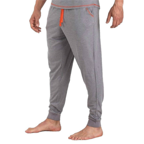 Papi slub stripe jersey jogger in aluminum