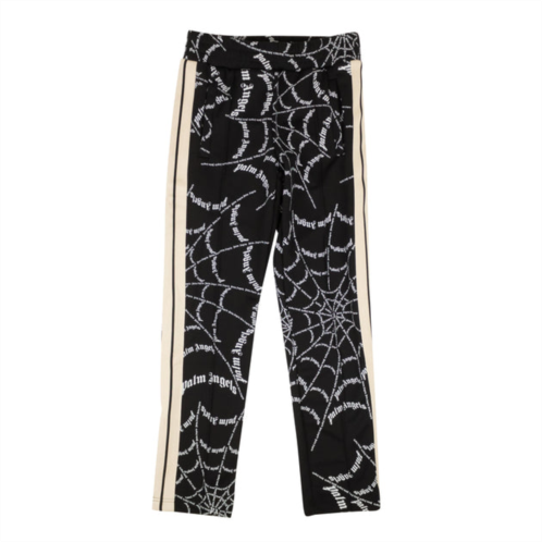 Palm Angels spider web classic track pants - black