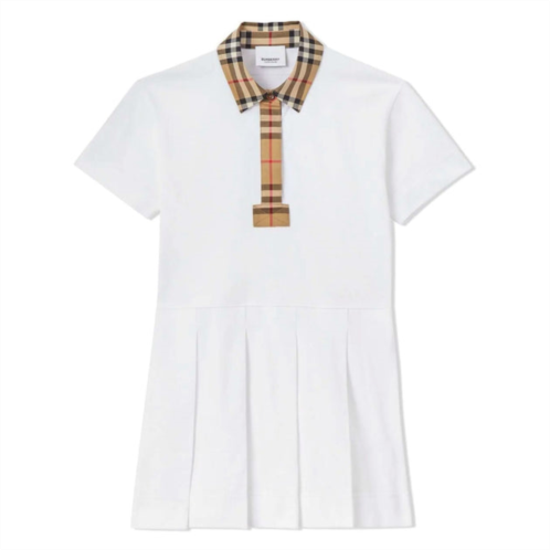 Burberry white polo dress