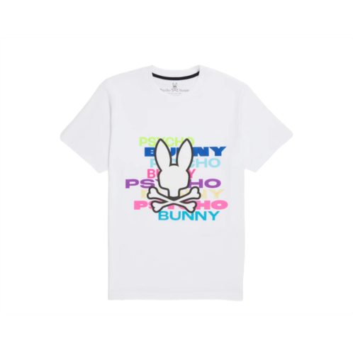 Psycho Bunny mens tyrian graphic tee white b6u835x1pc-wht
