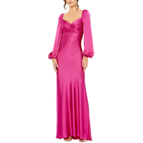 Mac Duggal sweetheart neckline puff sleeve gown