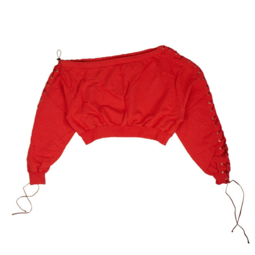 Unravel Project off the shoulder sweatshirt - red